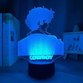 Lampe Cowboy Bebop Spike Spiegel goodies manga animé lampe led 3D